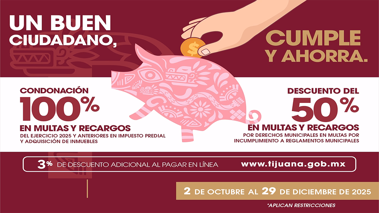 Predial Tijuana - Octubre / Diciembre