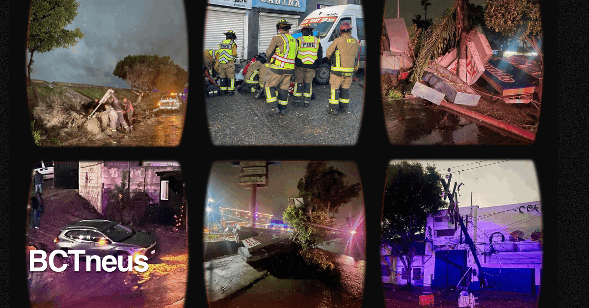 BCTneus - Articulo - Más de 100 emergencias atendidas en Tijuana por lluvias y ráfagas de viento