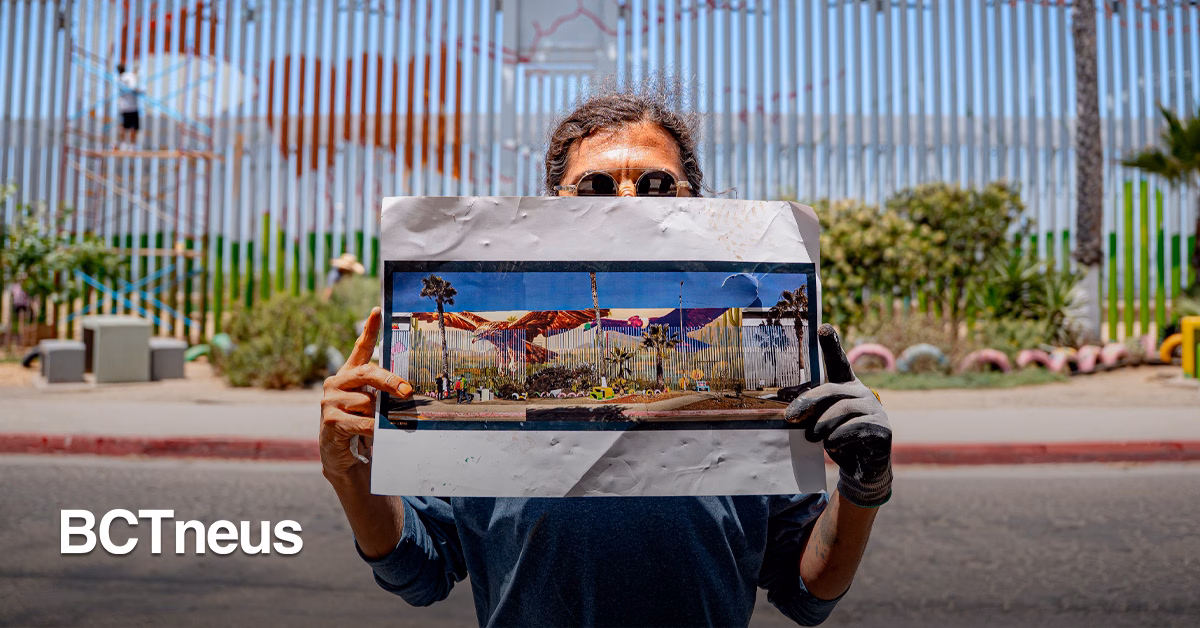 Articulo - Convierten muro fronterizo en espacio de arte crítico a las políticas migratorias