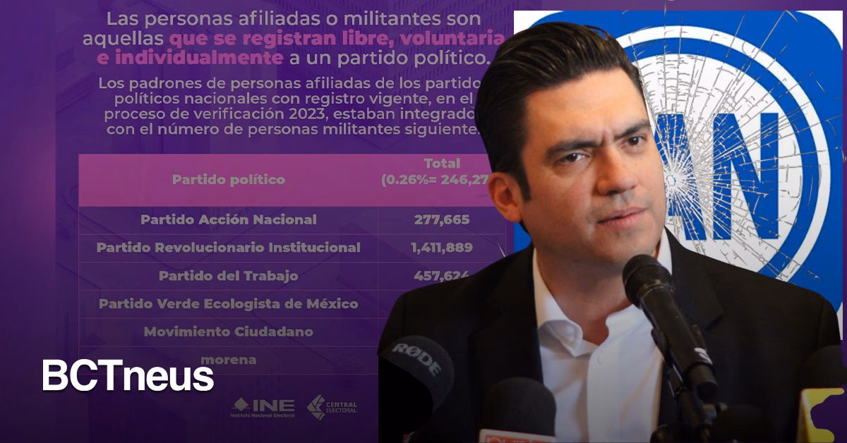 Articulo - INE advierte: PAN, al borde de perder su registro por baja militancia