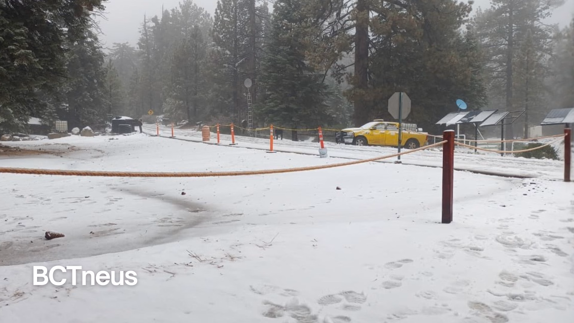 Articulo - Neva en San Pedro Mártir; se recomiendan precauciones