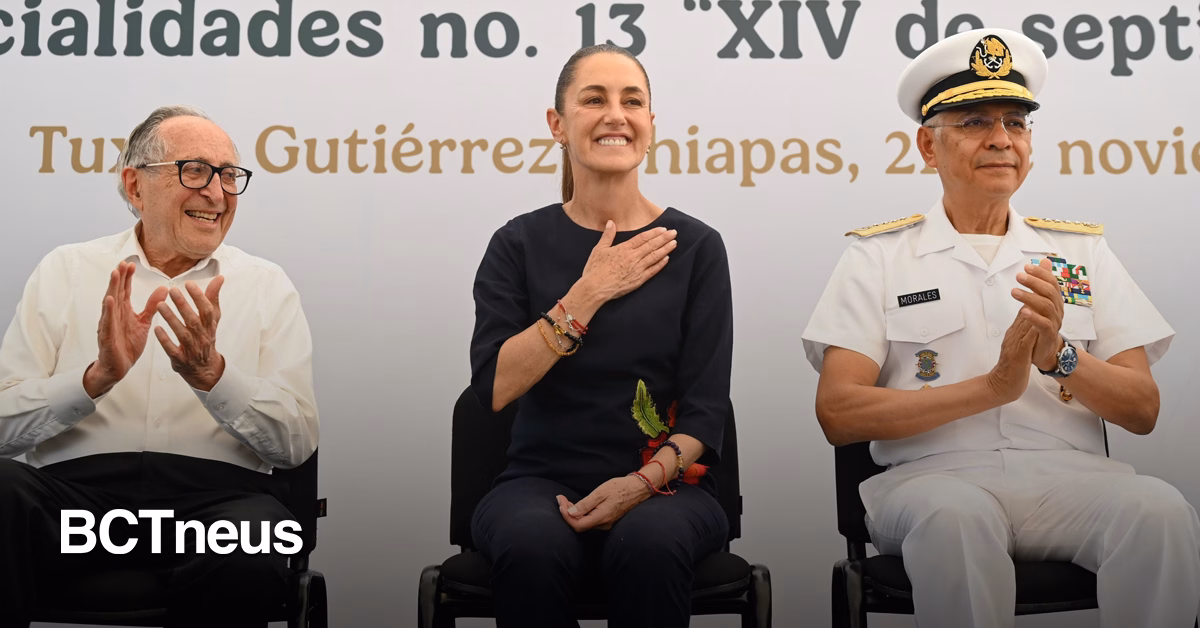 Articulo - Con nuevo hospital en Chiapas, Sheinbaum convoca al Zócalo para festejar siete años de la 4T