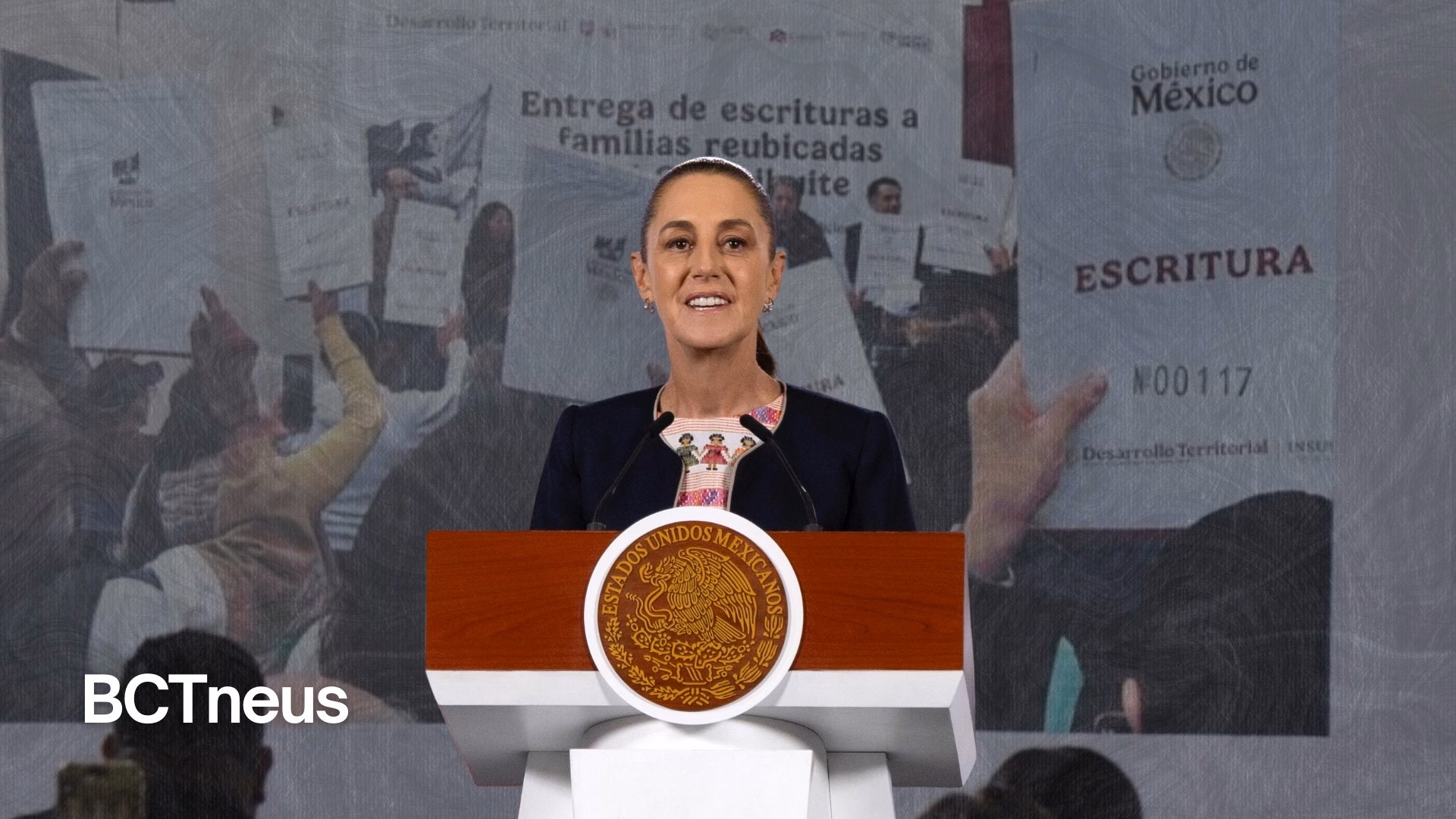 Articulo - Entregan escrituras a 354 familias del Valle de México: Sheinbaum