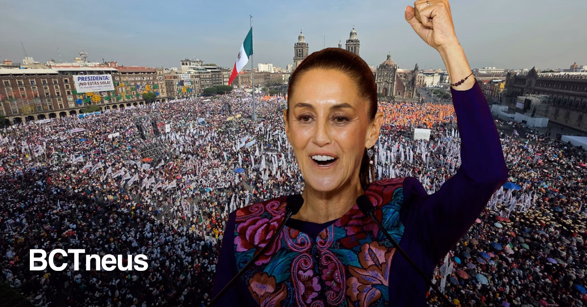 Articulo - El Zócalo se llena para escuchar el balance de Sheinbaum a siete años de la 4T