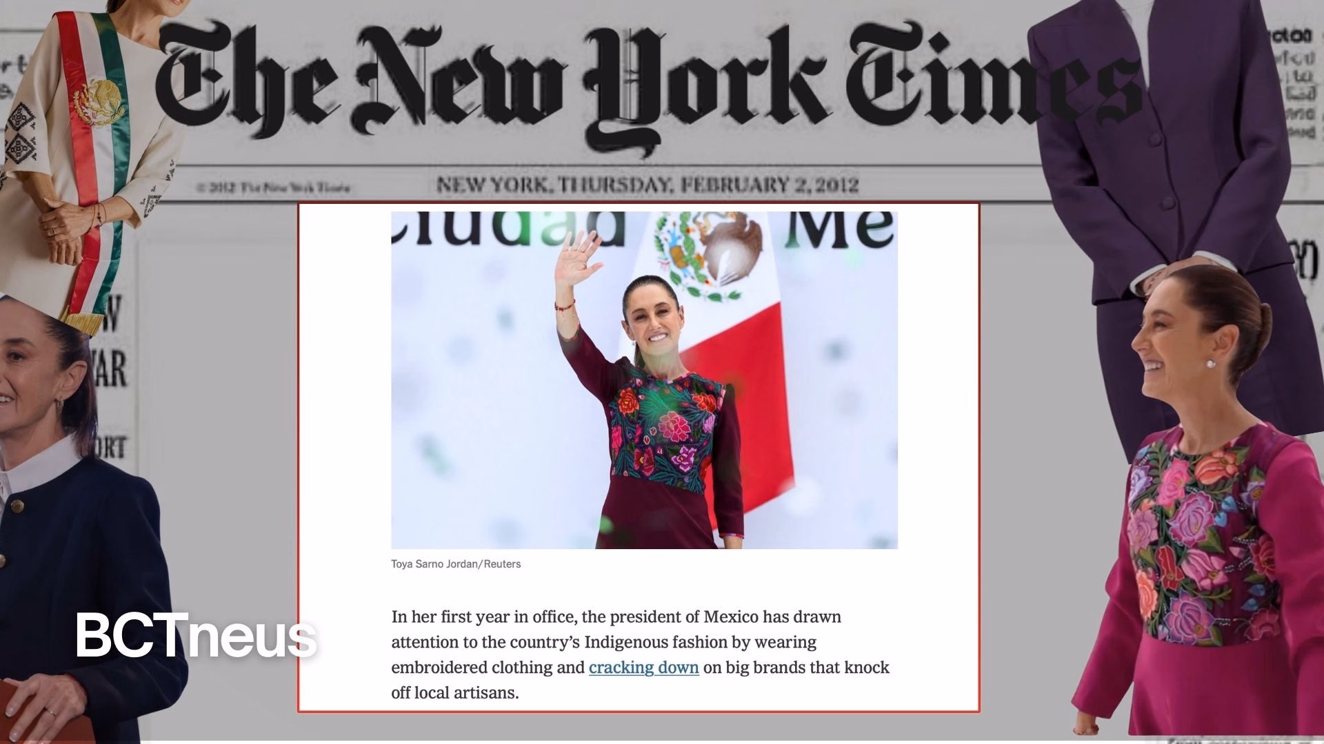 Articulo - Sheinbaum impone moda: New York Times la pone entre las personas mejor vestidas de 2025