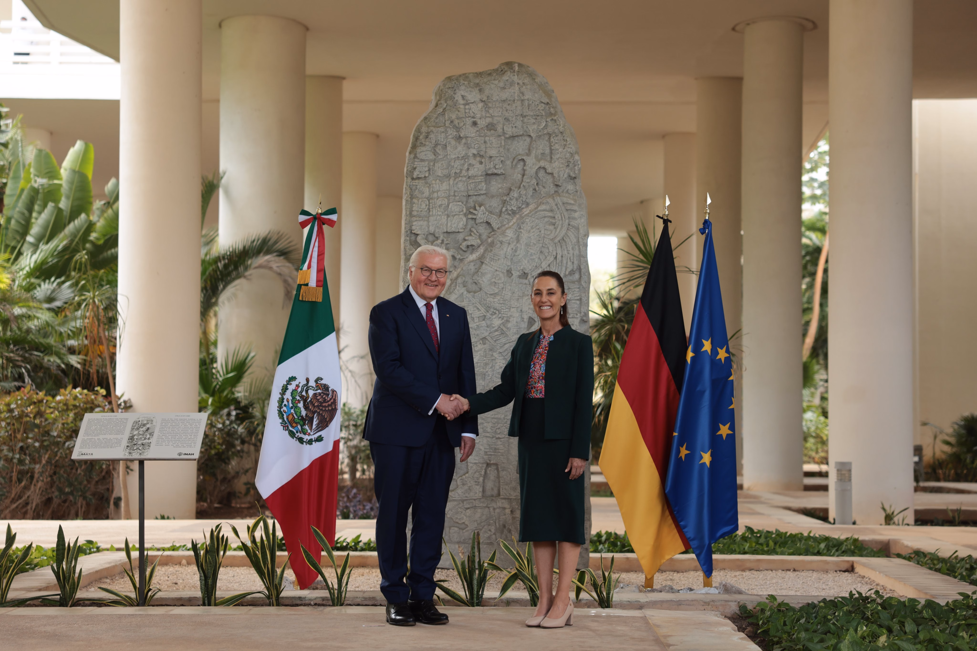Articulo - Sheinbaum se reúne con presidente de Alemania en Cancún para fortalecer relación bilateral