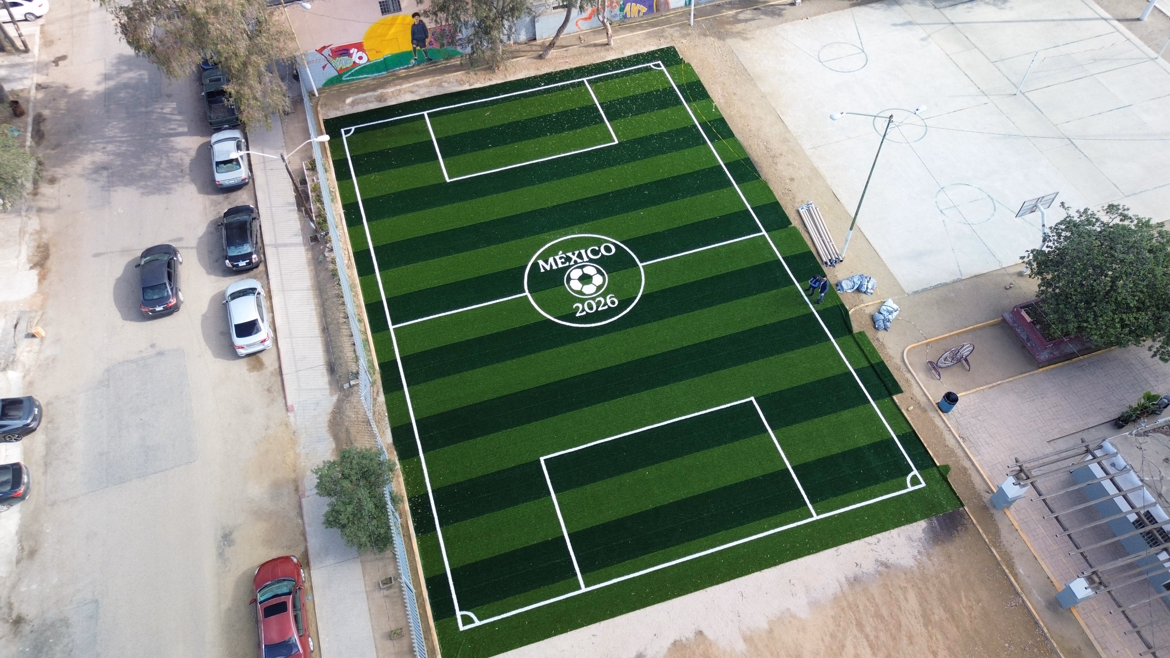 Articulo - Nuevos espacios para el deporte en Tijuana: Burgueño reporta  70% de avance en canchas de Fútbol 5