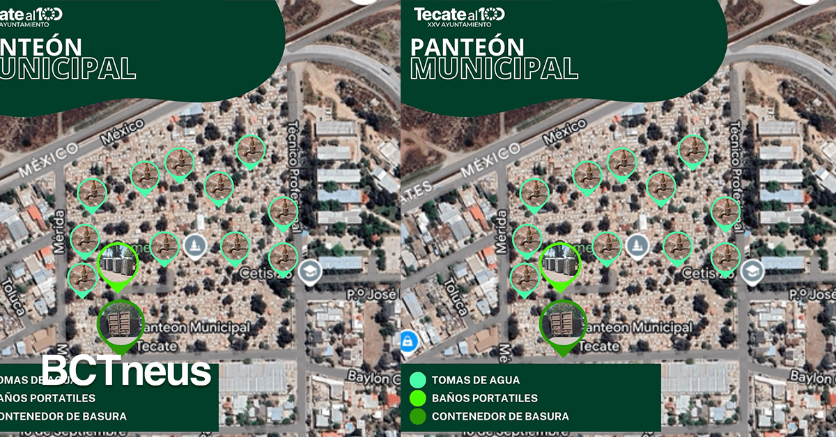 BCTneus - Articulo - Gobierno de Tecate acondiciona panteones municipales para recibir a familias en Día de Muertos