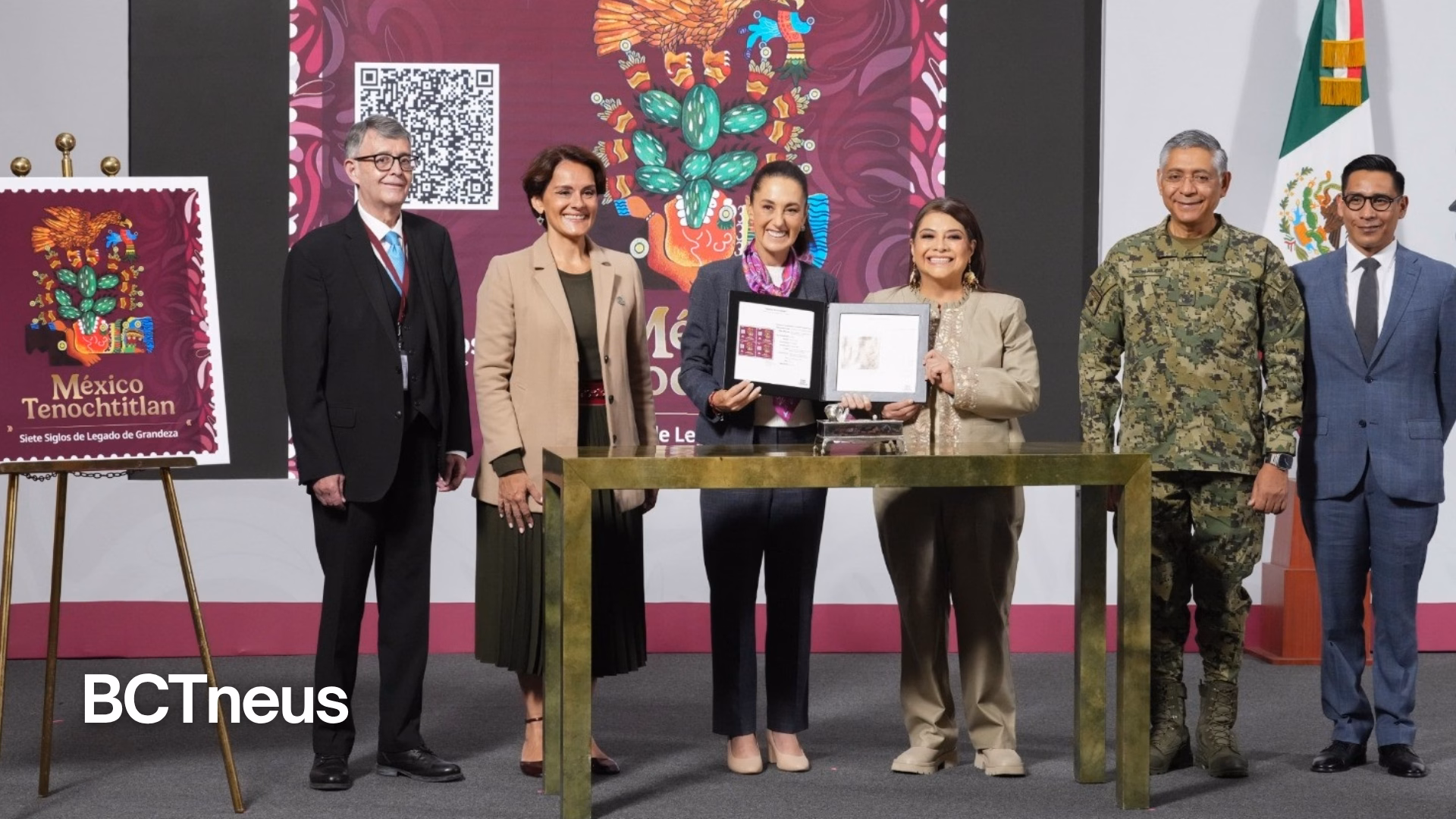 Articulo - 700 Años de México-Tenochtitlán: lanza Gobierno de México timbre postal