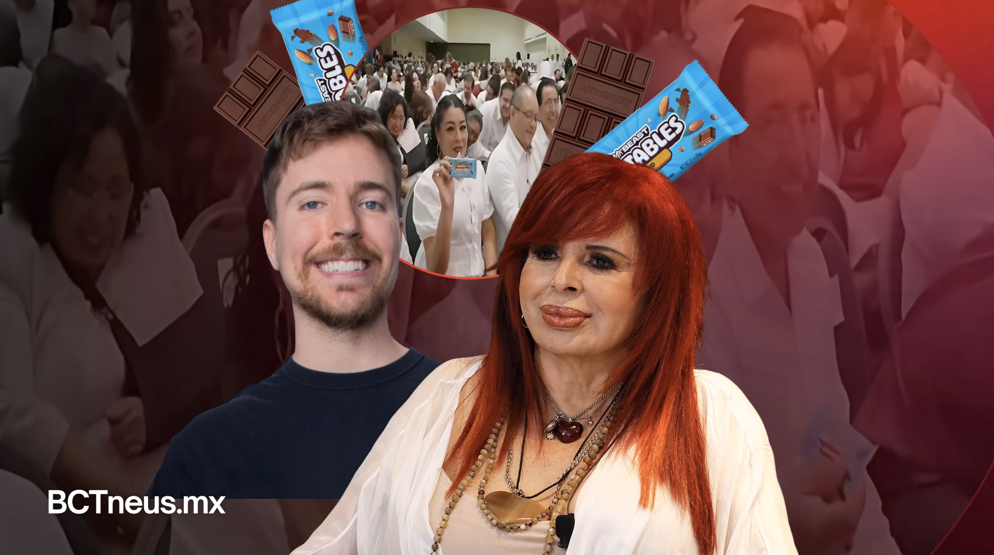 Articulo - Layda Sansores reparte chocolates MrBeast
