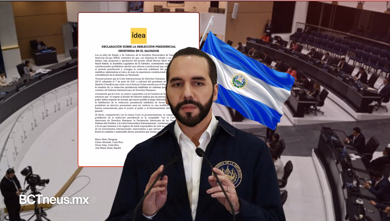 Articulo - 27 Expresidentes condenan reelección indefinida en El Salvador