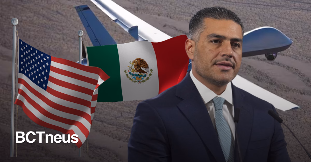Articulo - Harfuch aclara: dron de EE.UU. no es militar y operó a petición de México