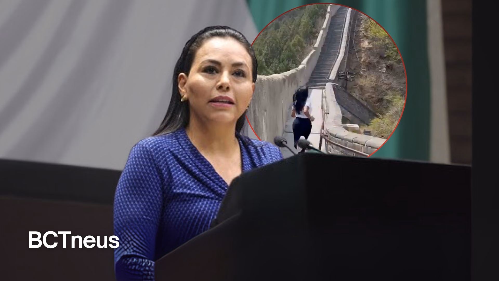 Articulo - Diputada de Morena presume ejercicio en Muralla China