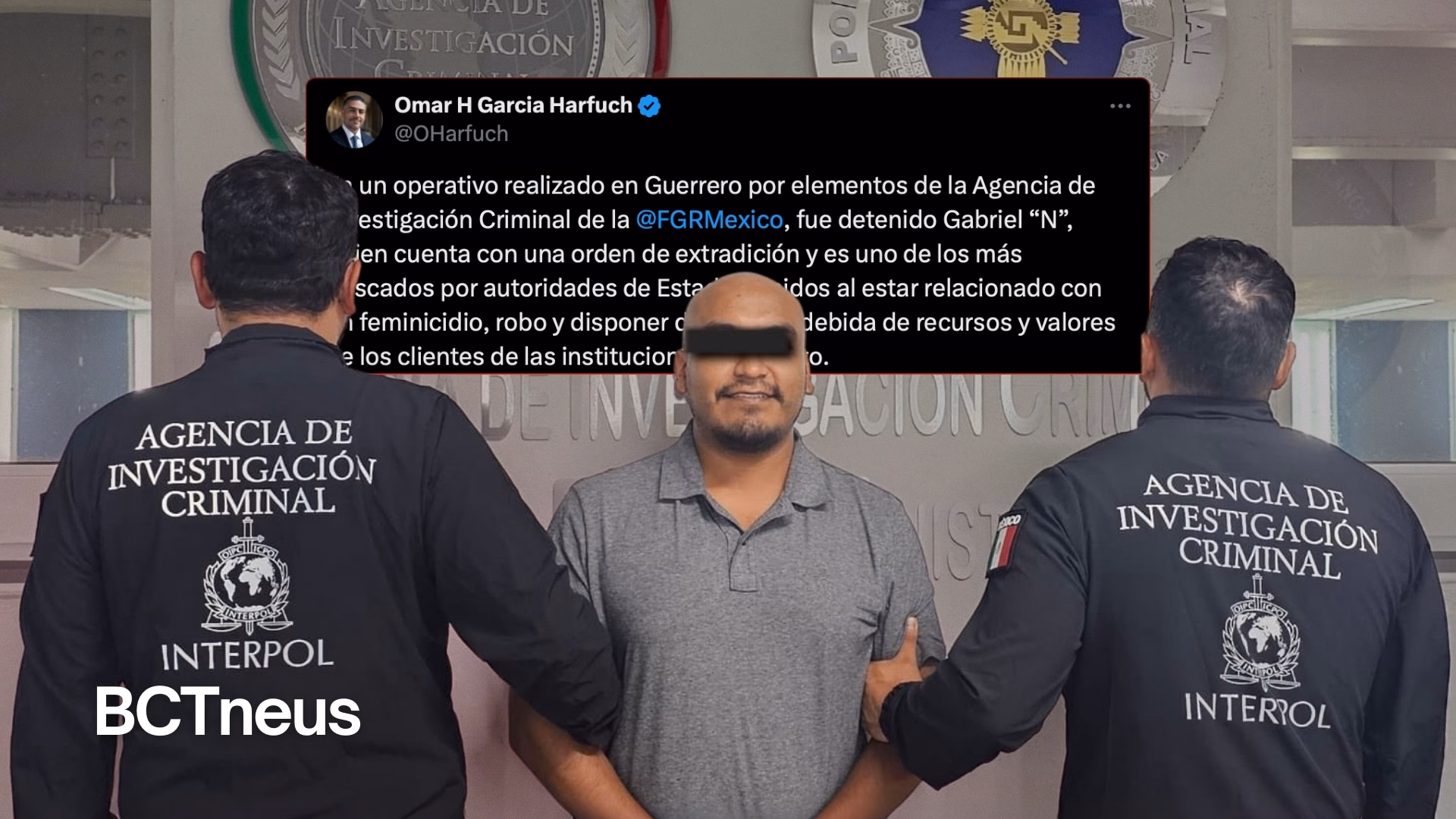 Articulo - Harfuch informa detención de asesino de buscado en EU