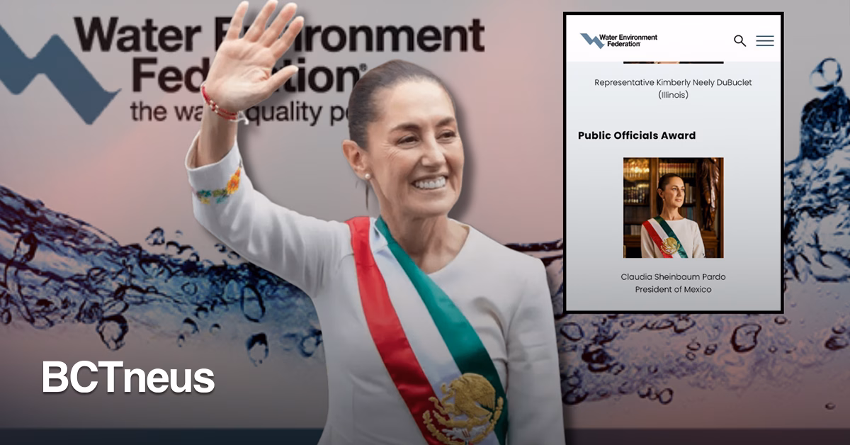 Articulo - Sheinbaum recibe premio internacional por liderazgo en política hídrica