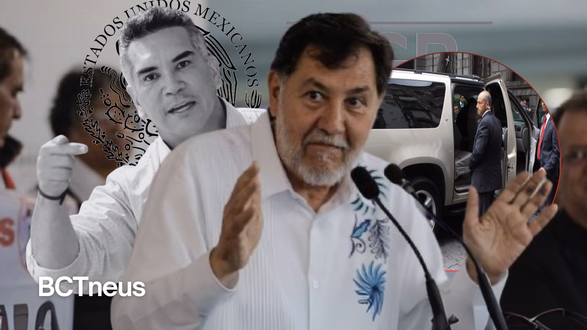 Articulo - FGR otorga escoltas a Fernández Noroña tras enfrentamiento con Alito