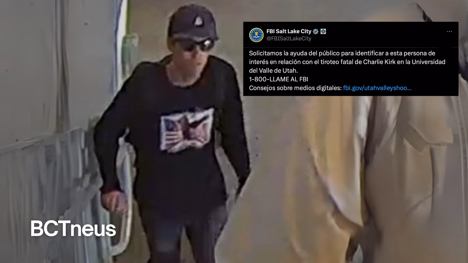 Articulo - Difunde FBI fotografías de asesino de Charlie Kirk