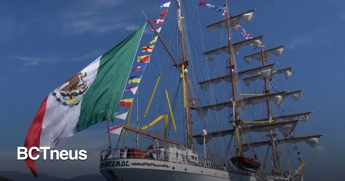 Articulo - Buque Cuauhtémoc vuelve a navegar tras meses de reparaciones en Estados Unidos