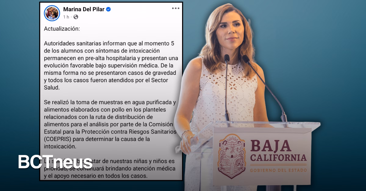 Articulo - Gobierno de BC confirma pre-alta de cinco menores afectados por intoxicación alimentaria