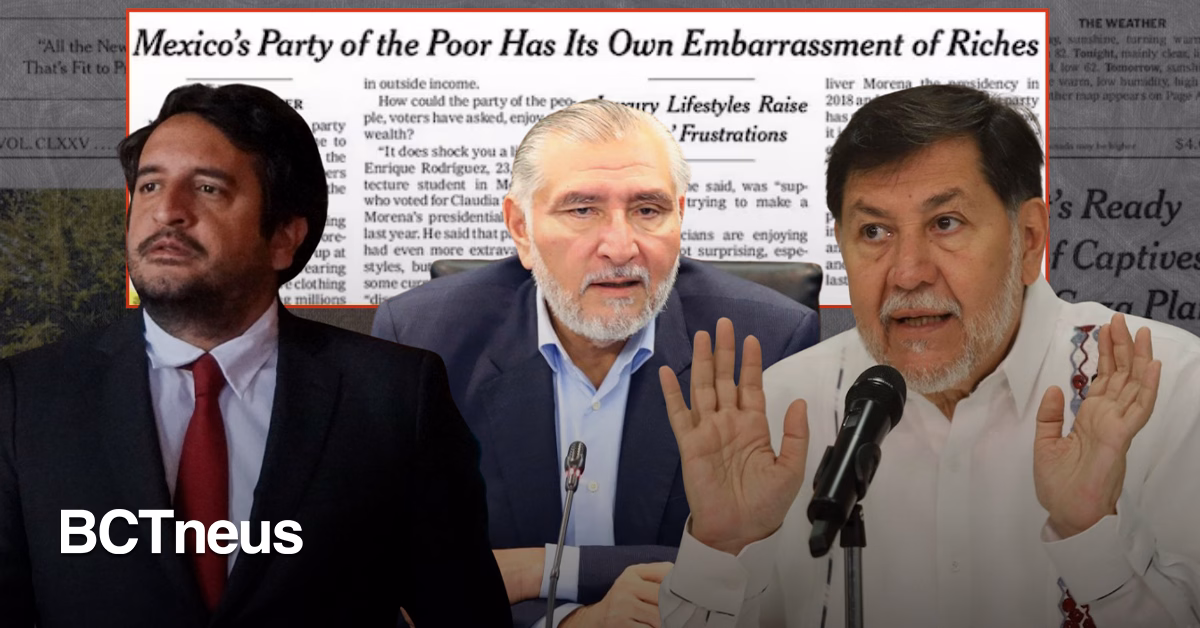 Articulo - The New York Times critica lujos de dirigentes de Morena y sugiere doble discurso