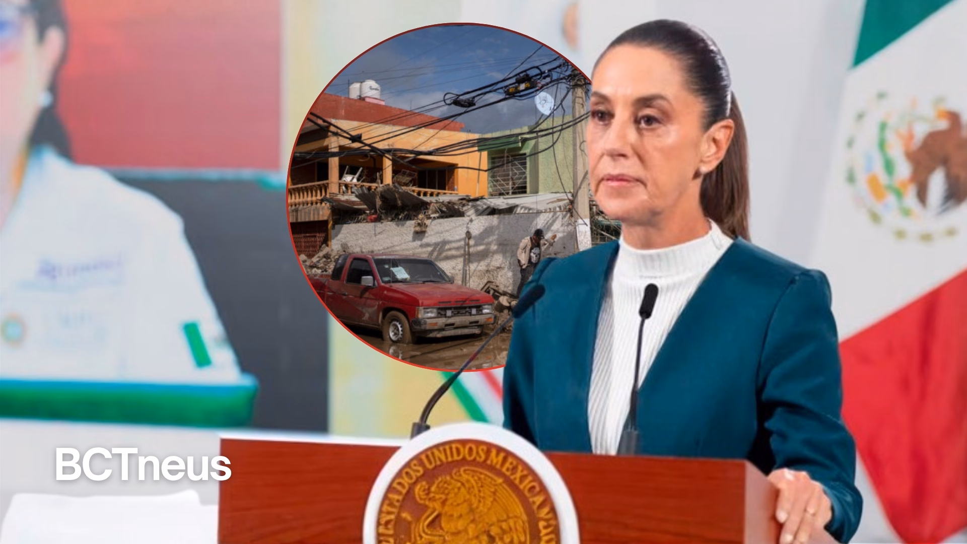 Articulo - Sheinbaum reporta censo de más de 26 mil hogares afectados por las lluvias