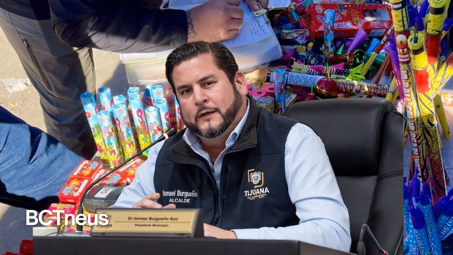 Articulo - Promueve Ismael Burgueño decomiso más de 46 kilos de pirotecnia en operativo municipal