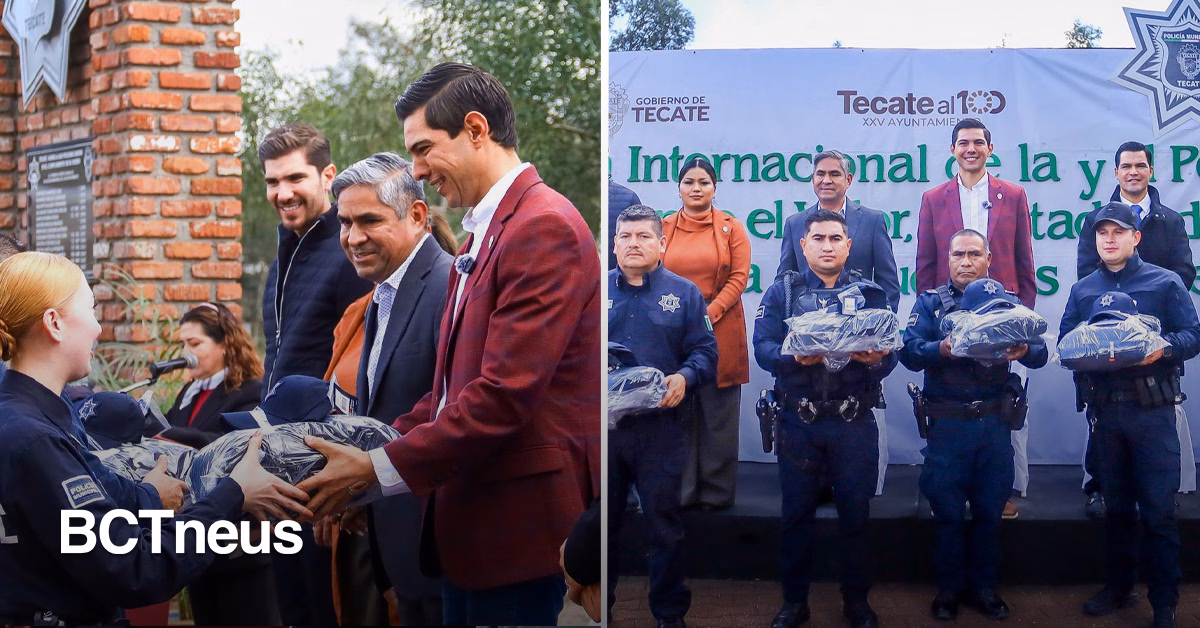 Articulo - Día Internacional del Policía en Tecate: Román Cota fortalece a corporación con más equipo