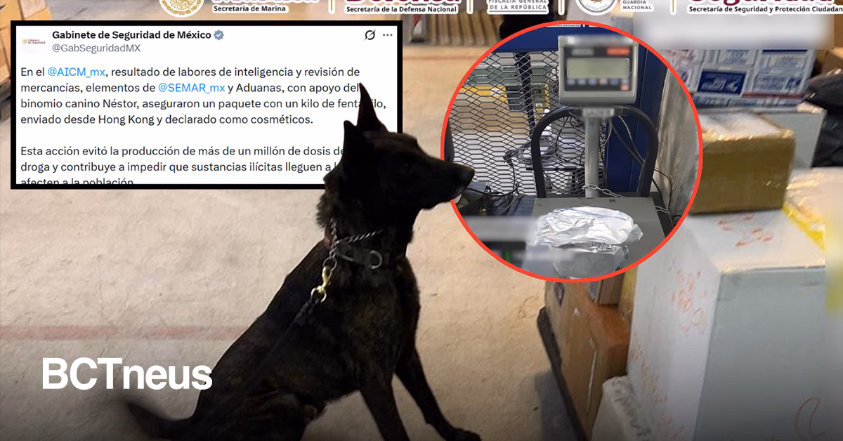 Articulo - Autoridades detectan fentanilo en paquete de importación durante revisión en el AICM