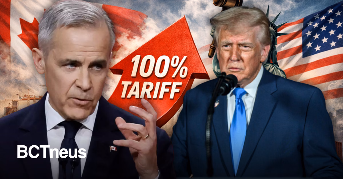 Articulo - Trump amenaza a Canadá con aranceles del 100% si concreta acuerdo comercial con China