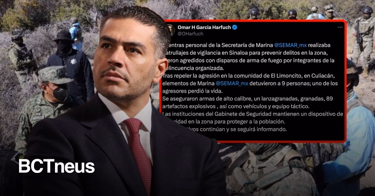 Articulo - Marina detiene a nueve tras agresión armada en Culiacán; aseguran lanzagranadas y 89 explosivos