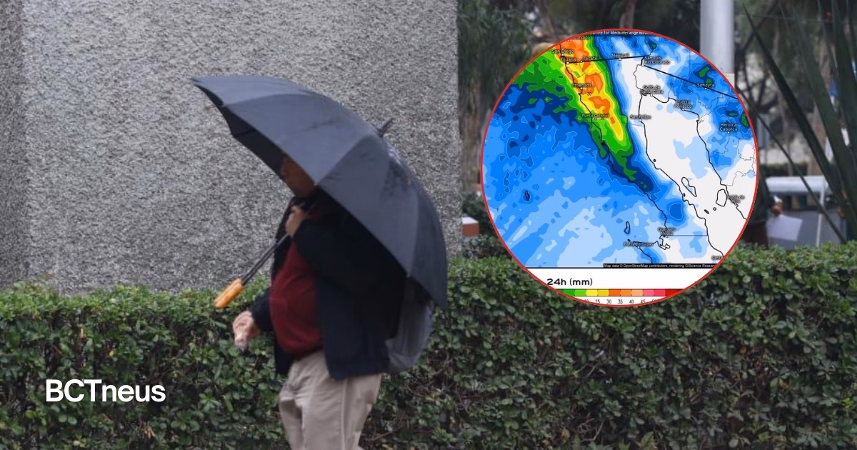 Articulo - Advierte Marina del Pilar lluvias fuertes en la zona costa de Baja California a partir de este lunes