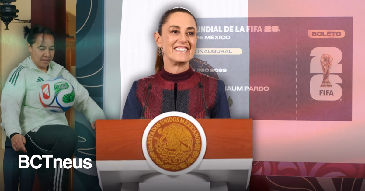 Articulo - Sheinbaum rifará su boleto 00001 para la Copa Mundial 2026 a joven futbolista mexicana