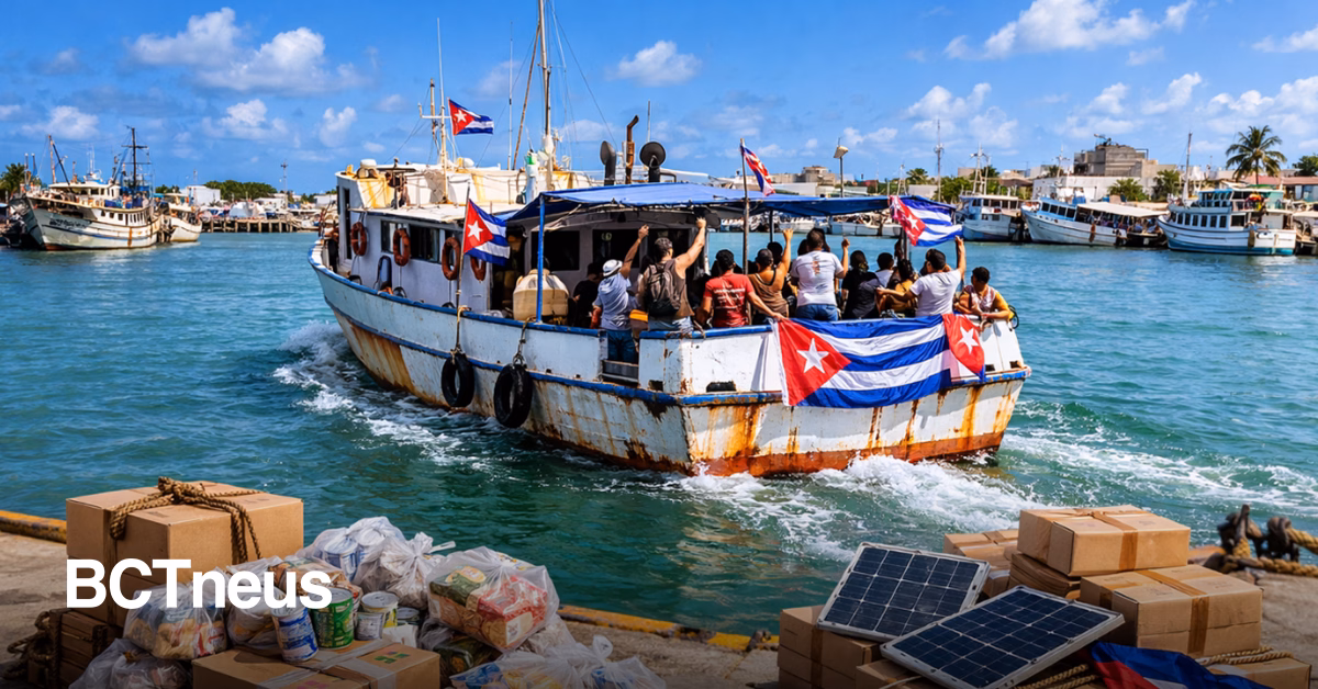 Articulo - Acaba de zarpar barco con insumos y medicinas desde Yucatán hacia Cuba