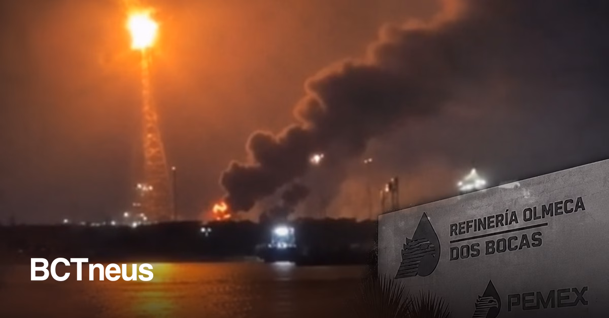 Articulo - Reportan nuevo incendio en la refinería Dos Bocas; vecinos captan humo y sirenas durante la madrugada