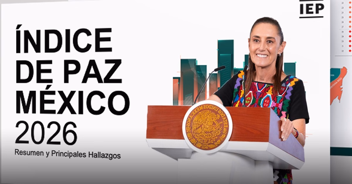Articulo - Índice de Paz México 2026: Sheinbaum celebra mejora histórica