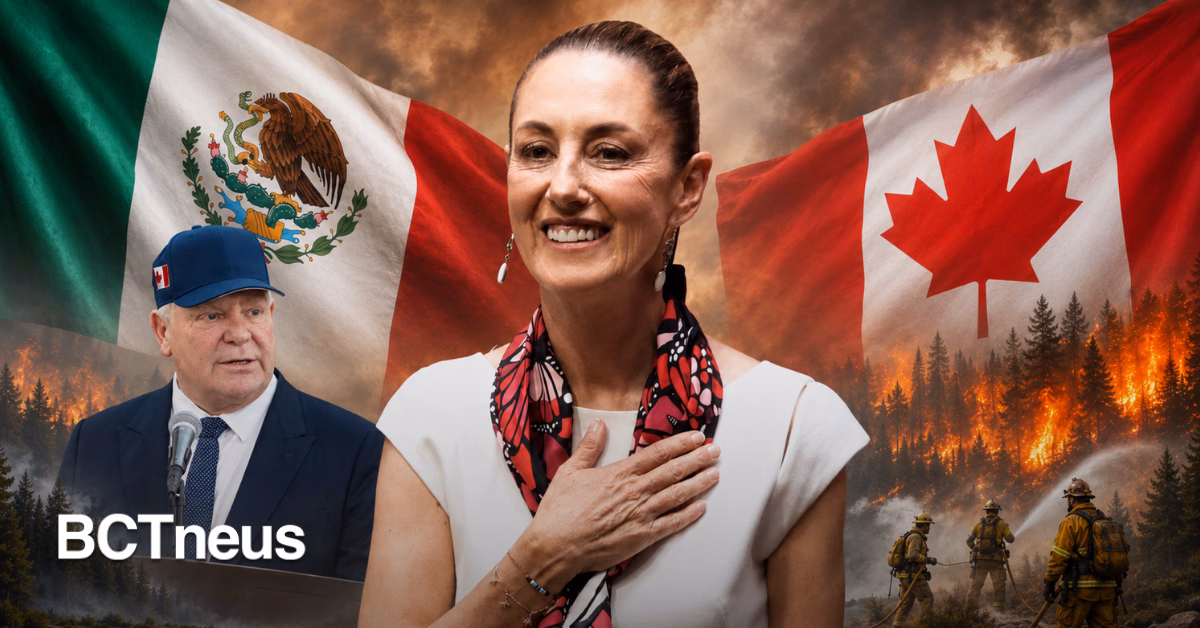 Articulo - “México ha demostrado ser un amigo”: primer ministro de Ontario agradece a Sheinbaum el envío de bomberos