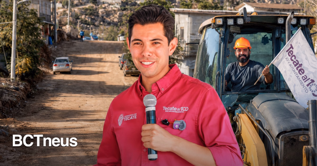 Articulo - ¡La Salamandra avanza! Román Cota pone en marcha pavimentación de Los Olivos