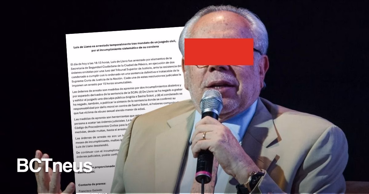 Articulo - Luis de Llano detenido por negarse a disculpa pública a Sasha Sokol