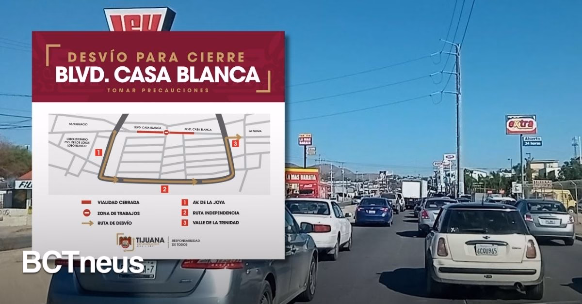 Articulo - Casa Blanca tendrá cierre vial durante 10 días por obras de reparación