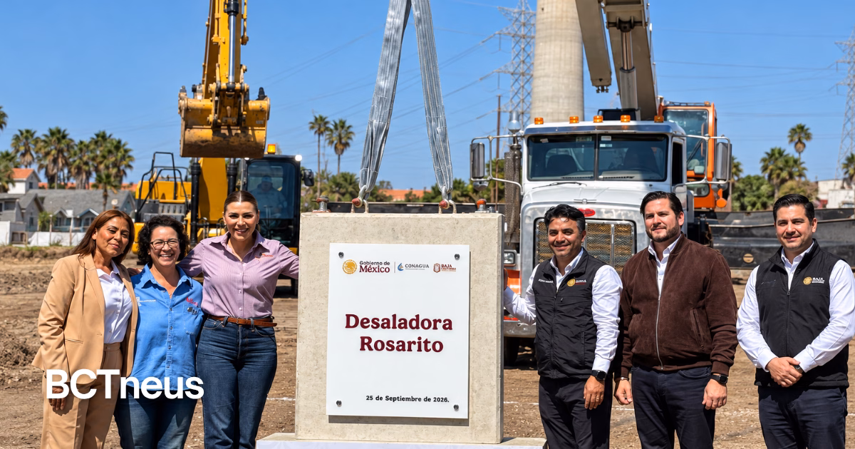 Articulo - Colocan primera piedra de planta desalinizadora de Playas de Rosarito