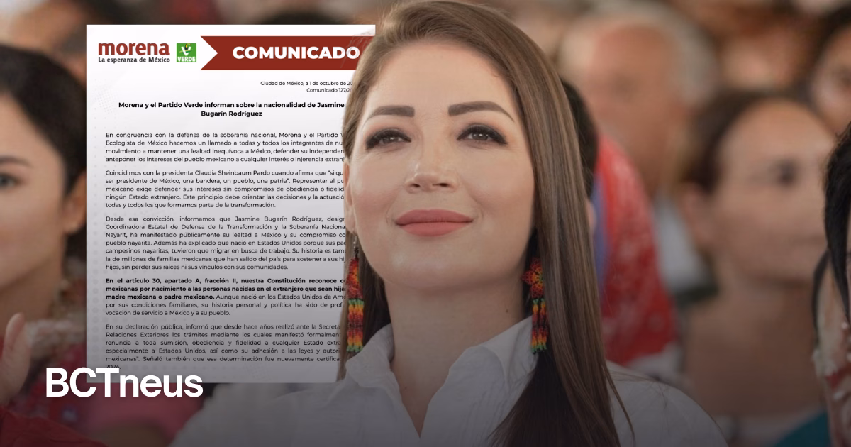 Articulo - Morena y Verde cierran filas con Jasmine Bugarín tras polémica por su nacimiento en EU