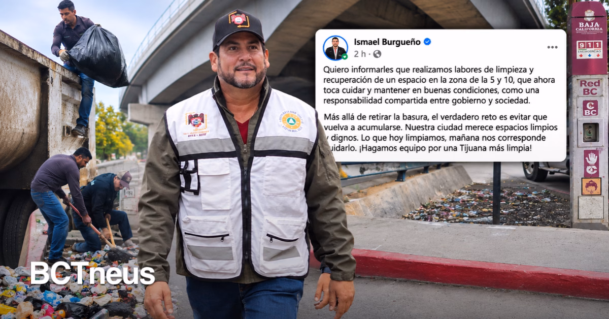 Articulo - “Hagamos equipo por una Tijuana más limpia”: Burgueño tras recuperar espacio en la 5 y 10